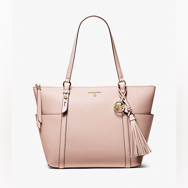 Michael Kors Sullivan Large Saffiano Leather Top-Zip Tote Bag